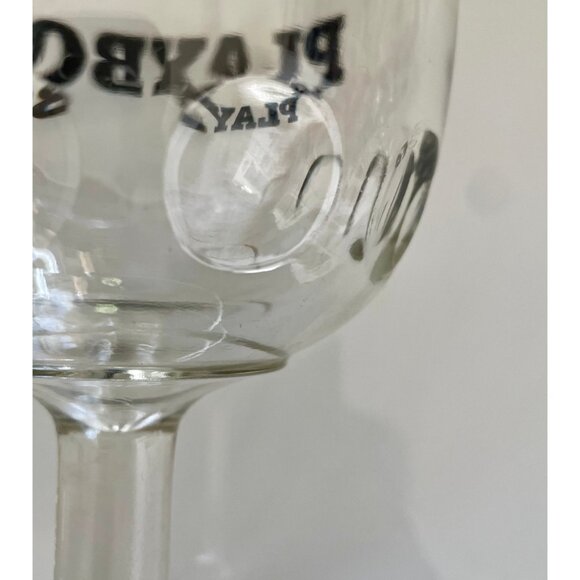 Vintage Beer Glass, PLAYBOY 1970s Beer Goblet, Beer Glass, Dimpled Glass - Picture 7 of 10